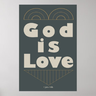 Póster Dios es amor