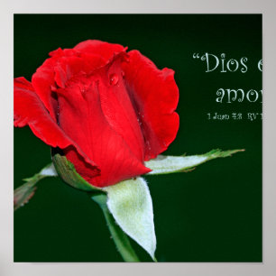 Póster Dios es amor (Cartel de 1 Juan 4:8)
