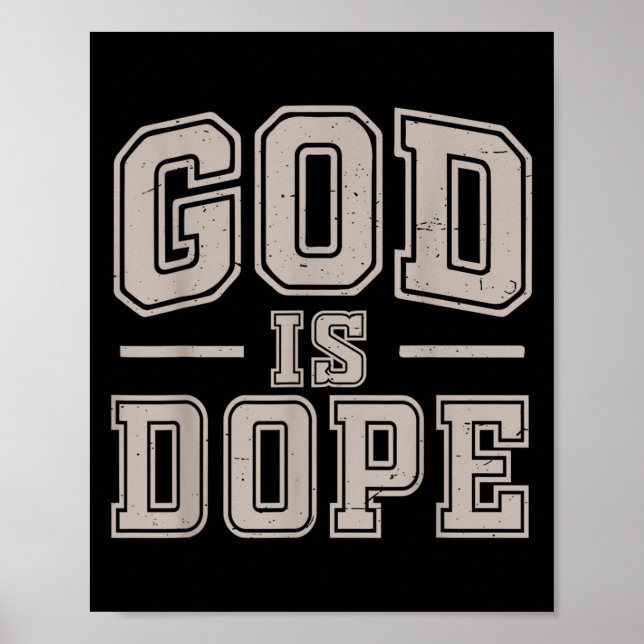 Póster Dios Es Buen Cristiano Jesús Hijo Hermana Hermano  (Frente)