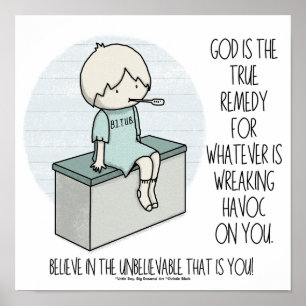 Póster Dios es el remedio