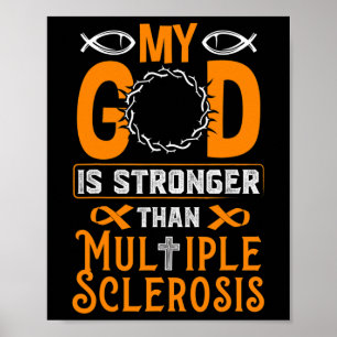 Póster Dios Es Más Fuerte Que La Esclerosis Múltiple