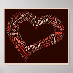 Póster Dios es poster del amor