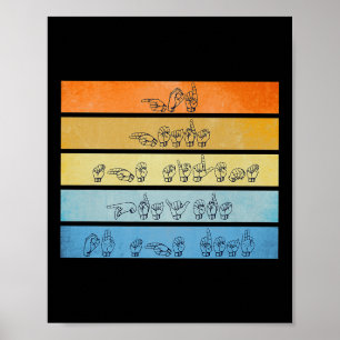 Póster Dios escucha las oraciones Conciencia sordera Rótu