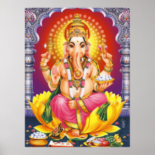 Póster Dios Ganesha
