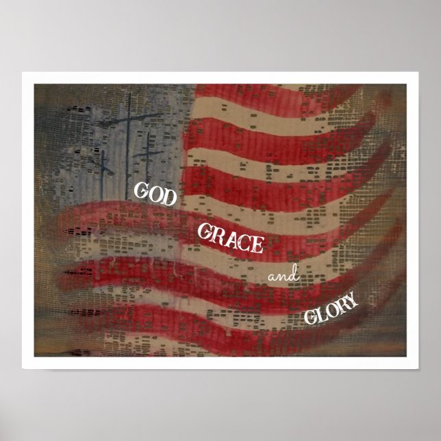 Póster Dios, gracia y gloria (Frente)