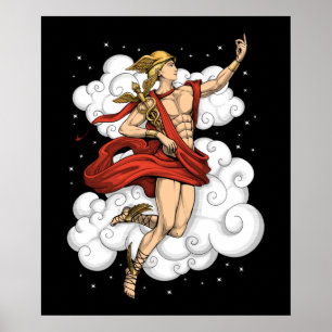 Póster Dios griego Hermes