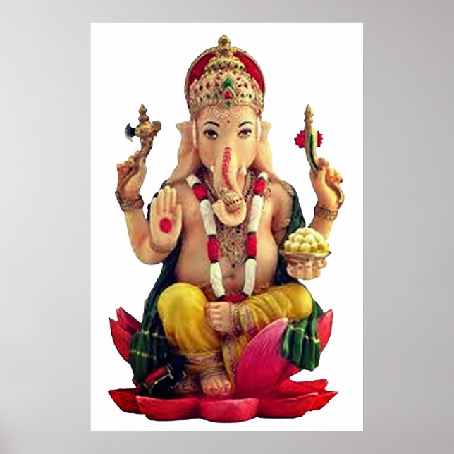 Póster Dios hindú Ganesh (Frente)