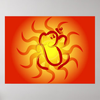Póster Dios indio Ganesha - Poster