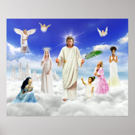 Póster Dios Jesús Biblia Ángel Cristianismo religión