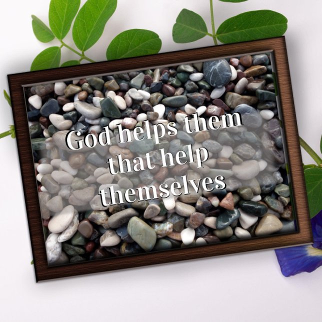 Póster Dios los ayuda a ayudar al poster motivador (Subido por el creador)