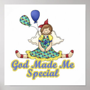 Póster Dios me hizo especial conciencia del autismo