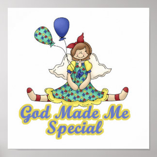 Póster Dios me hizo especial conciencia del autismo