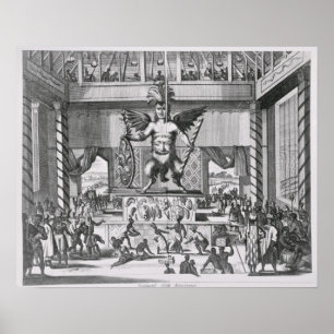 Póster Dios Mexicano Huitzilopochtli