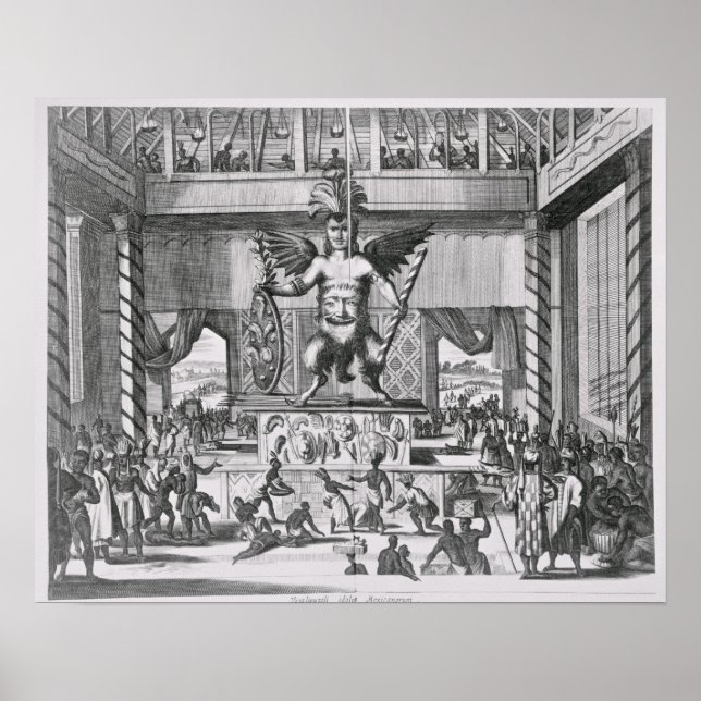 Póster Dios Mexicano Huitzilopochtli (Frente)
