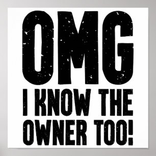 Póster Dios mío, conozco al propietario de Bartender Boun