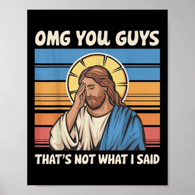 Póster Dios mío, eso no es lo que dije Jesús (Frente)