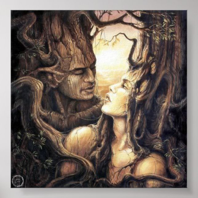 Póster Dios Pagan y Diosa del Bosque (Frente)