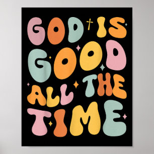 Póster Dios pequeño es bueno todo el tiempo Christian Gro