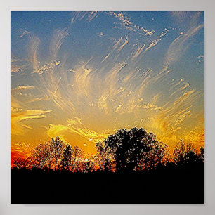 Póster dios pinta el cielo