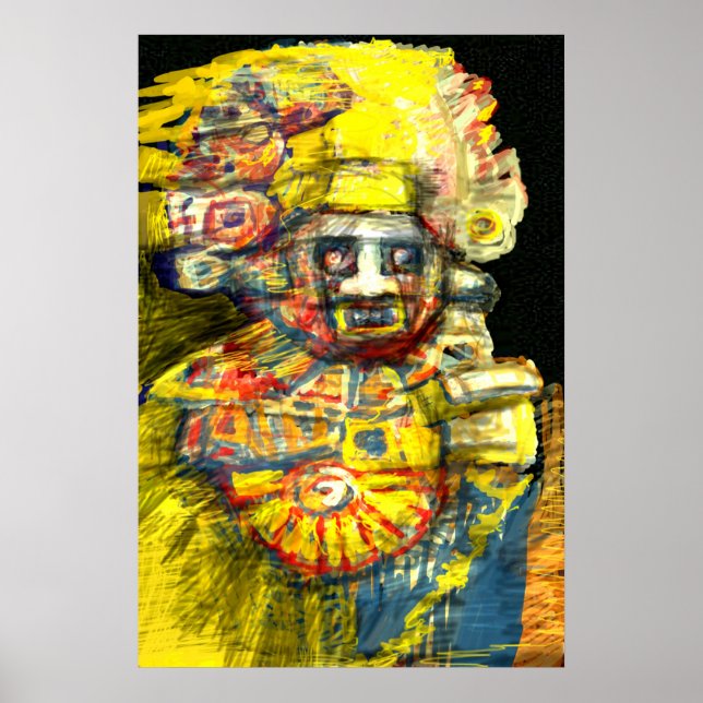 Póster Dios precolumbiano (Frente)