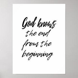 Póster Dios sabe el fin - poster