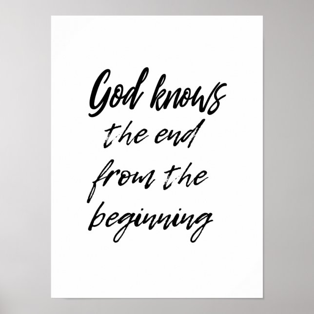 Póster Dios sabe el fin - poster (Frente)