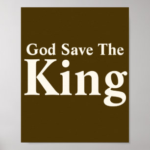 Póster Dios salve al rey