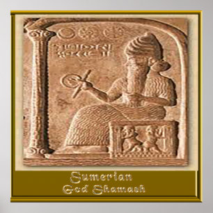 Póster Dios sumeriano Samash