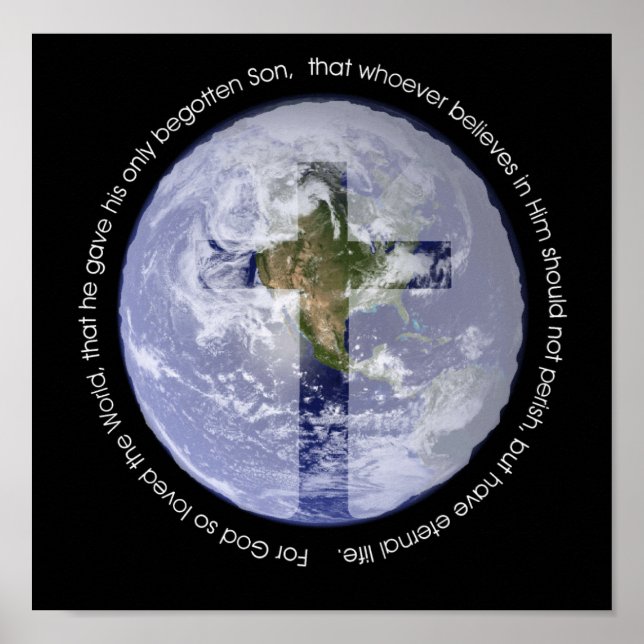 Póster Dios tan amado el mundo (Frente)