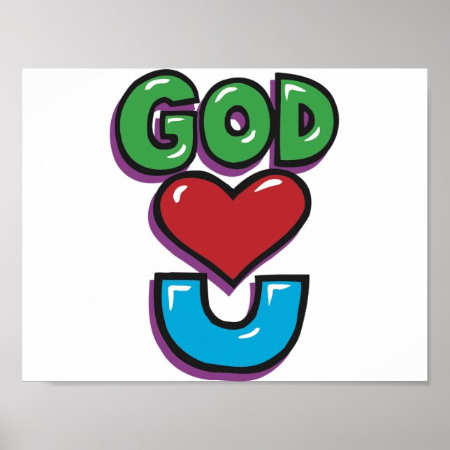 Póster Dios Te Ama (Frente)