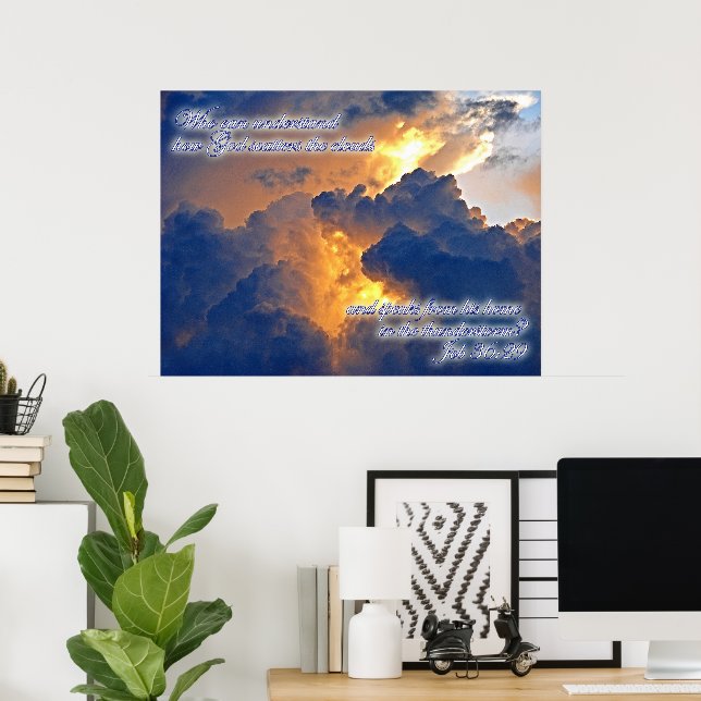 Póster Dios Todopoderoso (Oficina en casa)