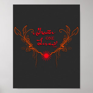 Póster Dios vive en mí