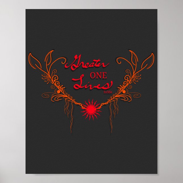 Póster Dios vive en mí (Frente)