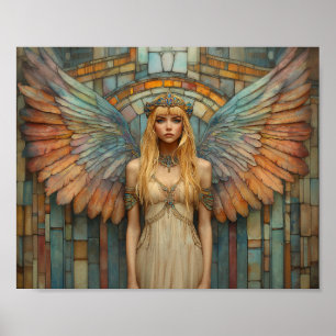 Póster Diosa Anunnaki Diosa Ninhursag Mosaic Art Nouveau