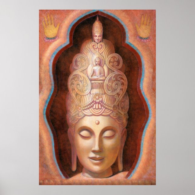 Póster Diosa budista tibetana poster Tara Healing Vibes (Frente)