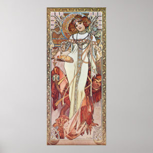 Póster Diosa de Art Nouveau