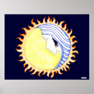 Póster Diosa de la luna