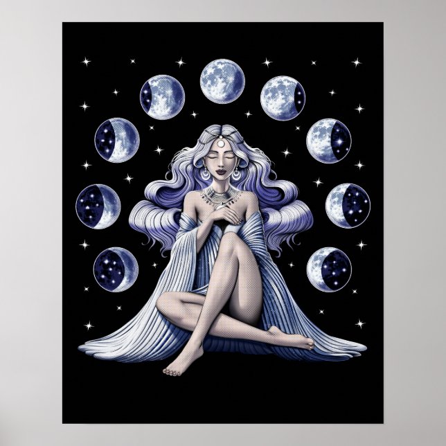 Póster Diosa de la Luna (Frente)