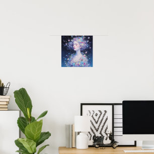 Póster "Diosa de la Luz – Serenidad Florecida"