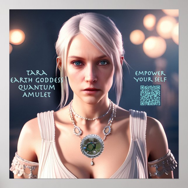 Póster Diosa de la Tierra de Tara Quantum Amulet (Frente)