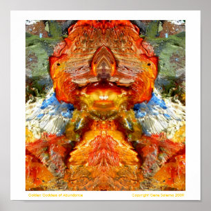 Póster Diosa de oro de la abundancia