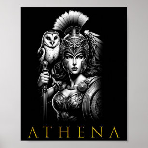Póster Diosa De Sabiduría Y Guerra De Atenas