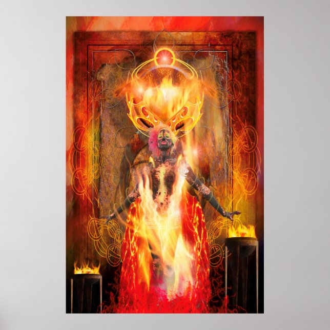 Póster Diosa del Fuego PELE (Frente)