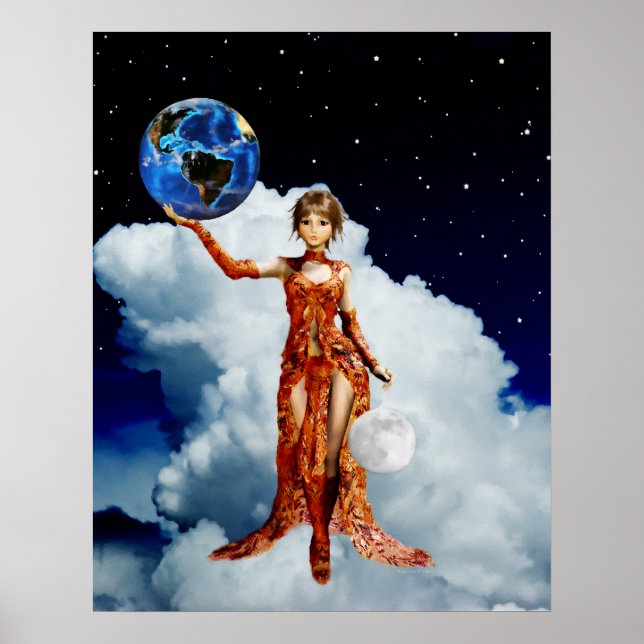 Póster Diosa del Poster Universo (Frente)