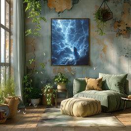 Póster Diosa del Rayo: El Abrazo Místico de la Tormenta