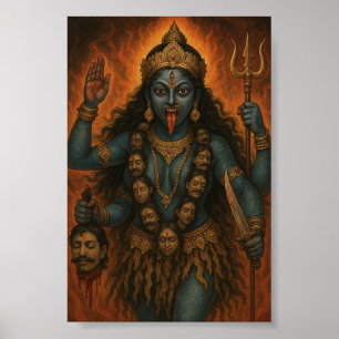 Póster Diosa diosa femenina Kali