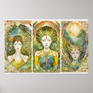 Póster Diosa dorada