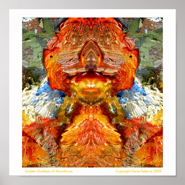 Póster Diosa dorada de la abundancia (Frente)