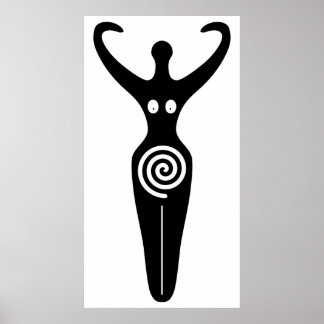 Póster Diosa Espiral La Sagrada Divina Feminina