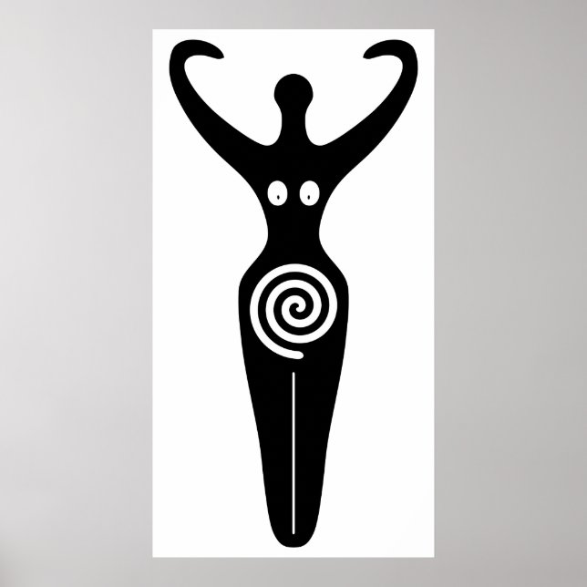 Póster Diosa Espiral La Sagrada Divina Feminina (Frente)